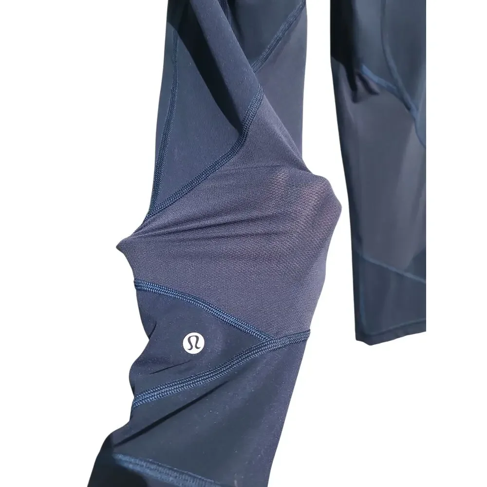 Lululemon Pace Rival Crop Full-On Luxtreme 22" True Navy Sz 6 - Picture 5 of 6